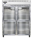 Continental Refrigerator 2RENSSGDHD Extra-Wide Refrigerator Reach-In 57W Two-Section Stainless Steel Energy Star