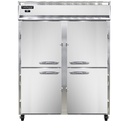 Continental Refrigerator 2RENSSPTHD Extra-Wide Pass-Thru Refrigerator 57W Two-Section Stainless Steel ENERGY STAR