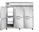 Continental Refrigerator 3RNPTHD Pass-Thru Three-Section Refrigerator Stainless Steel Front Aluminum Interior 1/2 HP
