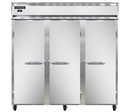 Continental Refrigerator 3RNSS Reach In Three Section Stainless Steel Refrigerator with Solid Doors and Digital Control