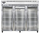 Continental Refrigerator 3RENSAGD Extra-Wide Reach-In Refrigerator 85-1/2 inch Three-Section Stainless Steel NSF