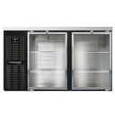 Continental Refrigerator BB59NGD Refrigerated Back Bar Cooler 59W 34-3/4H 22 Cubic Feet Stainless Steel Top