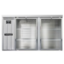 Continental Refrigerator BB59NSSGD Refrigerated Back Bar Cooler 59W 34-3/4H 22 Cubic Feet Stainless Steel