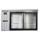 Continental Refrigerator BB59NSSSGD Refrigerated Back Bar Cooler 59W 34-3/4H Stainless Steel Sliding Glass Doors