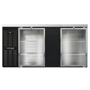 Continental Refrigerator BB69NGD Refrigerated Back Bar Cooler 69W 34-3/4H Stainless Steel Top 26 Cubic Feet