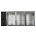 Continental Refrigerator BB79NGD Refrigerated Back Bar Cooler 79W 34-3/4H 28 Cubic Feet Stainless Steel Top