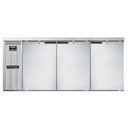 Continental Refrigerator BB79NSS Refrigerated Back Bar Cooler 79W 34-3/4H 28 cu ft Stainless Steel 3 Doors