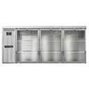 Continental Refrigerator BB79NSSGD Refrigerated Back Bar Cooler 79W 34-3/4H 28 Cubic Feet Stainless Steel