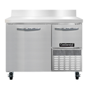 Continental Refrigerator FA43NBS Freezer Base Worktop Unit 43 inch Stainless Steel with Backsplash and Doors