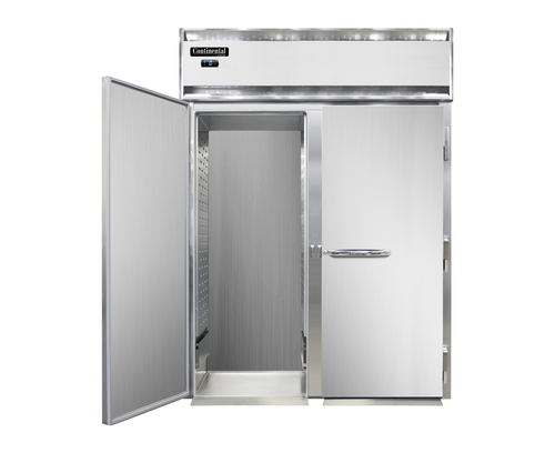 Continental Refrigerator D2FINSS Designer Line Freezer Roll In Two Section Self Contained Stainless Steel 1-1/4 HP