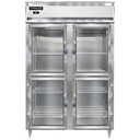 Continental Refrigerator D2RNGDHD Designer Line Refrigerator Two Section Self Contained Aluminum Stainless Steel