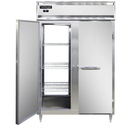 Continental Refrigerator D2RNPT Designer Line Refrigerator Pass-Thru Two-Section Self-Contained Aluminum Stainless Steel