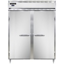 Continental Refrigerator D2RESN Designer Line Wide Refrigerator 57 inch Two Section Self Contained Aluminum Stainless Steel