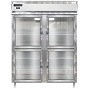 Continental Refrigerator D2RESNGDHD Designer Line Wide Refrigerator 57 inch Two Section Self Contained Aluminum Stainless Steel