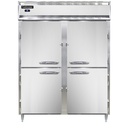 Continental Refrigerator D2RESNHD Designer Line Wide Refrigerator 57W Two Section Self Contained Aluminum Stainless Steel