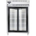 Continental Refrigerator D2RSNSGD Designer Line Refrigerator Two Section Self Contained Aluminum Stainless Steel