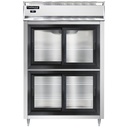 Continental Refrigerator D2RSNSGDHD Designer Line Refrigerator Two Section Self Contained Aluminum Stainless Steel