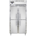 Continental Refrigerator D2RSESNHD Designer Slim Line Refrigerator 36-1/4W Two Section Self Contained Aluminum Stainless Steel