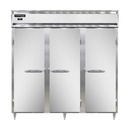 Continental Refrigerator D3RNSA Designer Line Refrigerator Three Section Stainless Steel Self Contained 1/2 HP