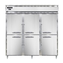 Continental Refrigerator D3RNSAHD Designer Line Refrigerator Three Section Self Contained Stainless Steel
