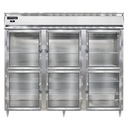 Continental Refrigerator D3RENGDHD Designer Line Wide Refrigerator 85-1/5 inch Three Section Self Contained Aluminum Stainless Steel