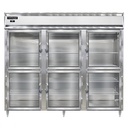 Continental Refrigerator D3RENSSGDHD Designer Line Wide Refrigerator 85-1/5 inch Three Section Stainless Steel