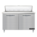 Continental Refrigerator D48N12 Designer Line Sandwich Unit 48 inch with 12 Pans and Stainless Steel Finish