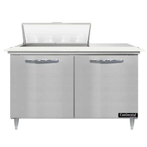 Continental Refrigerator D48N8C Designer Line Sandwich Unit 48 inch with 8 Pans and Stainless Steel Construction