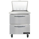Continental Refrigerator SW27N12M-D Mighty Top Sandwich Unit 27 inch 74 cu ft capacity with drawers and stainless steel top