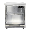 Continental Refrigerator SW27NGD-FB Work Top Display Refrigerator 27 inch 7.4 cu ft Stainless Steel Glass Door