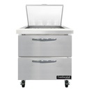 Continental Refrigerator SW32N12M-D Mighty Top Sandwich Unit 32W 9 cu ft capacity with drawers and stainless steel top