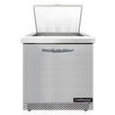 Continental Refrigerator SW32N12M-FB Mighty Top Sandwich Unit 32 inch W one-section with 12 pans and cutting board