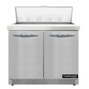 Continental Refrigerator SW36N10-FB Sandwich Unit Front Breather 36W 10.3 cu ft Capacity Stainless Steel Top