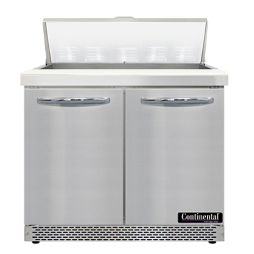 Continental Refrigerator SW36N10-FB Sandwich Unit Front Breather 36W 10.3 cu ft Capacity Stainless Steel Top