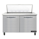 Continental Refrigerator SW48N18M Mighty Top Sandwich Unit 48W 134 cu ft capacity two section with 18 1/6 size pans