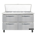 Continental Refrigerator SW48N18M-D Mighty Top Sandwich Unit 48W 134 cu ft capacity with drawers and stainless steel top