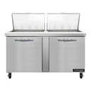 Continental Refrigerator SW60N24M Mighty Top Sandwich Unit 60 inch 17 cu ft two section with 24 1/6 size pans