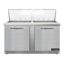 Continental Refrigerator SW60N24M-FB Mighty Top Sandwich Unit 60 inch 17 cu ft two section stainless steel