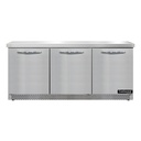 Continental Refrigerator SW72N-FB Work Top Refrigerator Front Breather 72W 20.6 cu ft Stainless Steel