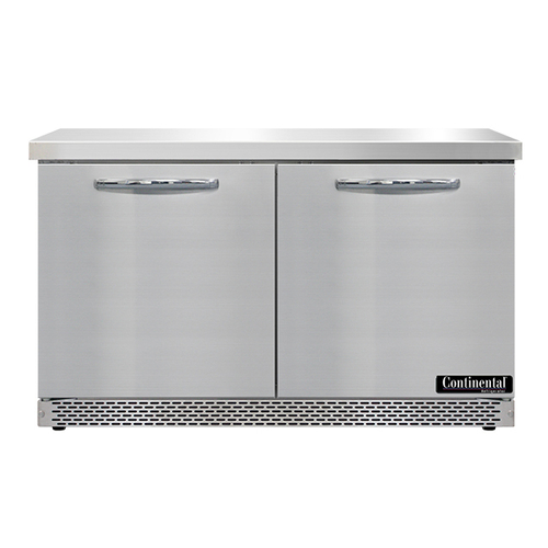 Continental Refrigerator SWF48N-FB Work Top Freezer Front Breather 48W 134 cu ft Capacity Stainless Steel