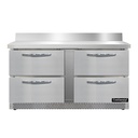 Continental Refrigerator SWF60NBS-FB-D Work Top Freezer 60 inch 17 cu ft Capacity Stainless Steel Drawers