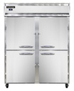 Continental Refrigerator 2RESNSAHD Extra-Wide Reach-In Refrigerator 57W Two-Section Stainless Steel NSF Certified