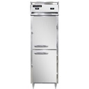 Continental Refrigerator D1RFSNSAHD Designer Line Refrigerator Freezer 8 cu ft Stainless Steel Narrow Half Height Doors