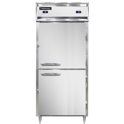 Continental Refrigerator D1RFXNHD Designer Line Refrigerator Freezer One Section Self Contained Aluminum Stainless Steel