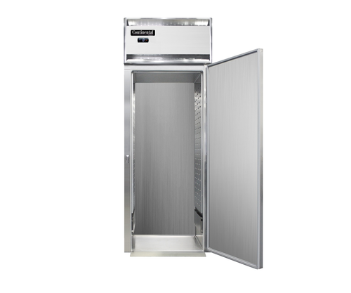 Continental Refrigerator D1RIN Designer Line Refrigerator Roll-In One Section Self-Contained Stainless Steel