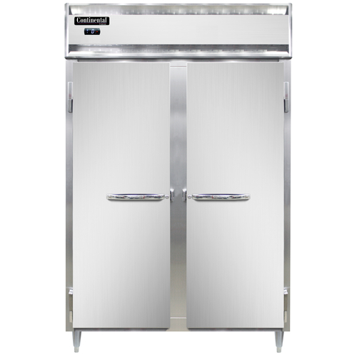 Continental Refrigerator D2FN Designer Line Freezer Reach In Two Section 50 Cu Ft Self Contained Refrigeration