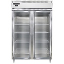 Continental Refrigerator D2FNSAGD Designer Line Freezer Two Section Self Contained Stainless Steel Full Height Glass Doors