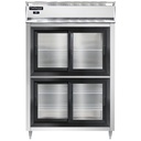 Continental Refrigerator D2RNSGDHD Designer Line Refrigerator Two Section Self Contained Aluminum Stainless Steel