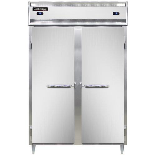 Continental Refrigerator D2RFSNSS Designer Line Refrigerator Freezer Two Section Stainless Steel Shallow Depth Cabinet