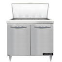 Continental Refrigerator D36N15M Designer Line Mighty Top Sandwich Unit 36W Two Section Stainless Steel